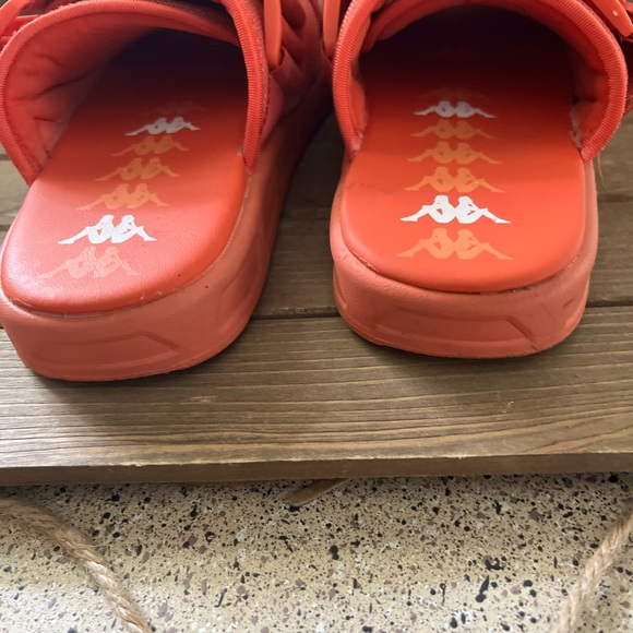 Kappa 222 banda ASTER 1  Unisex Sandals Size 6.5 orange bg - Picture 2 of 6